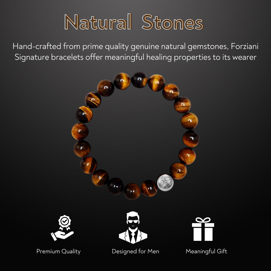 Power Beads Bracelet Tiger's Eye, 10mm