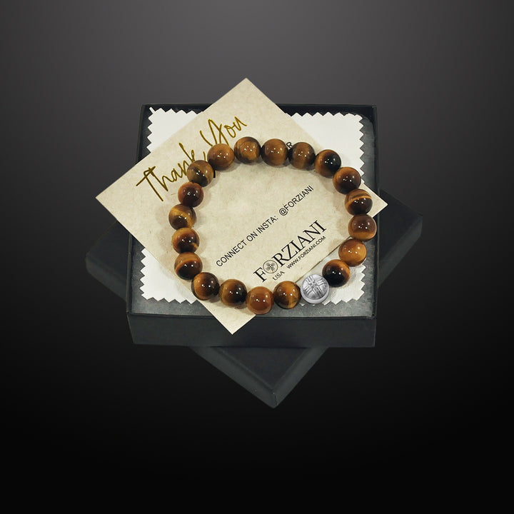 Power Beads Bracelet Tiger's Eye, 10mm