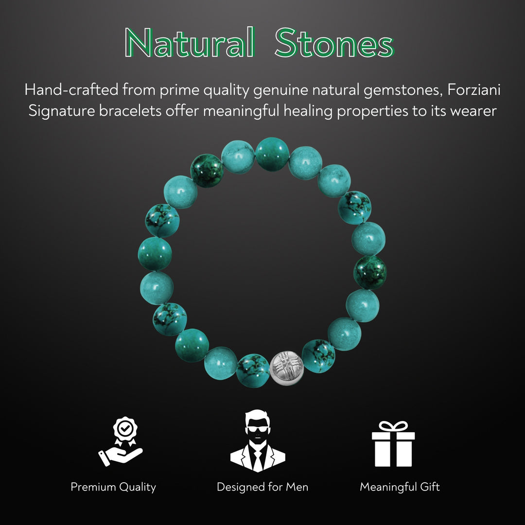 Power Beads Bracelet Turquoise, 10mm