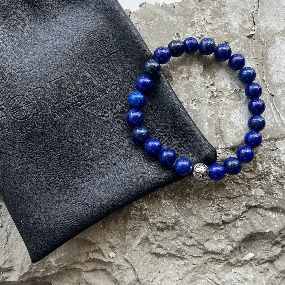 Spiritual Beads Bracelet Lapis, 8mm