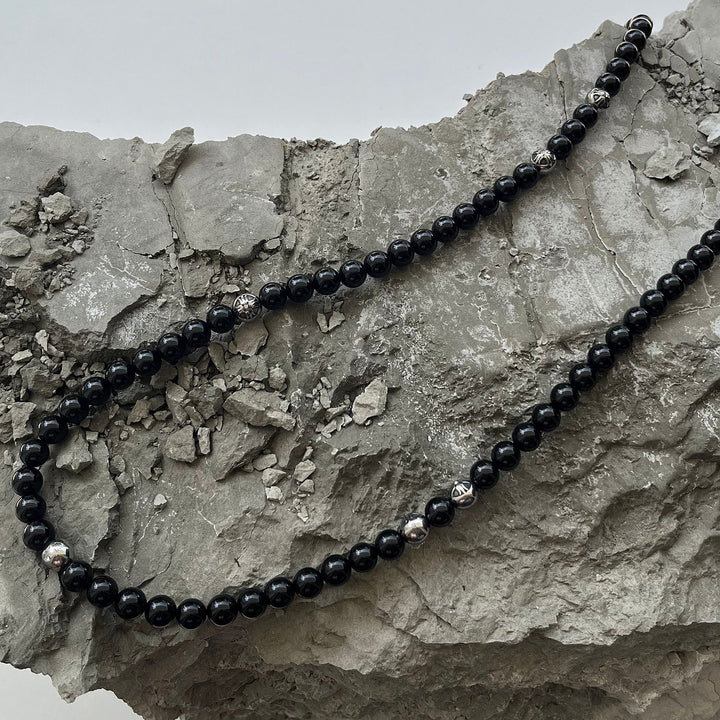Summit Men’s Beaded Necklace Black Onyx