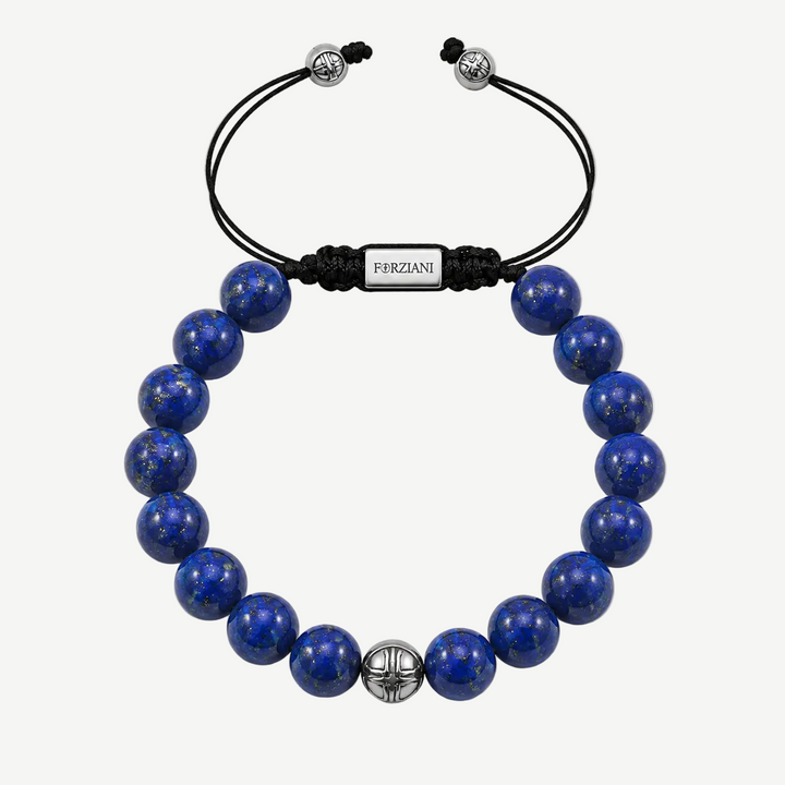 Summit Men’s Beaded Bracelet Lapis, 10mm