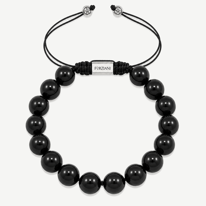 Ace Black Onyx Beads Bracelet, 10mm