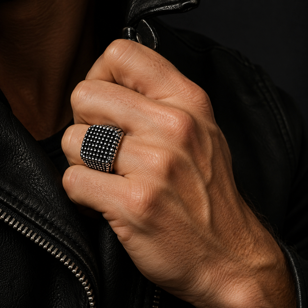 Armor Signet Ring for Men
