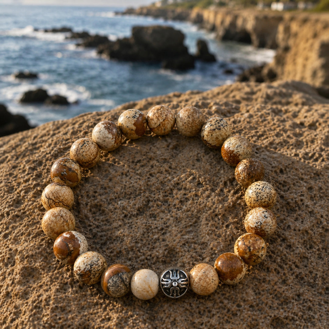 Canyon Jasper Beaded Bracelet