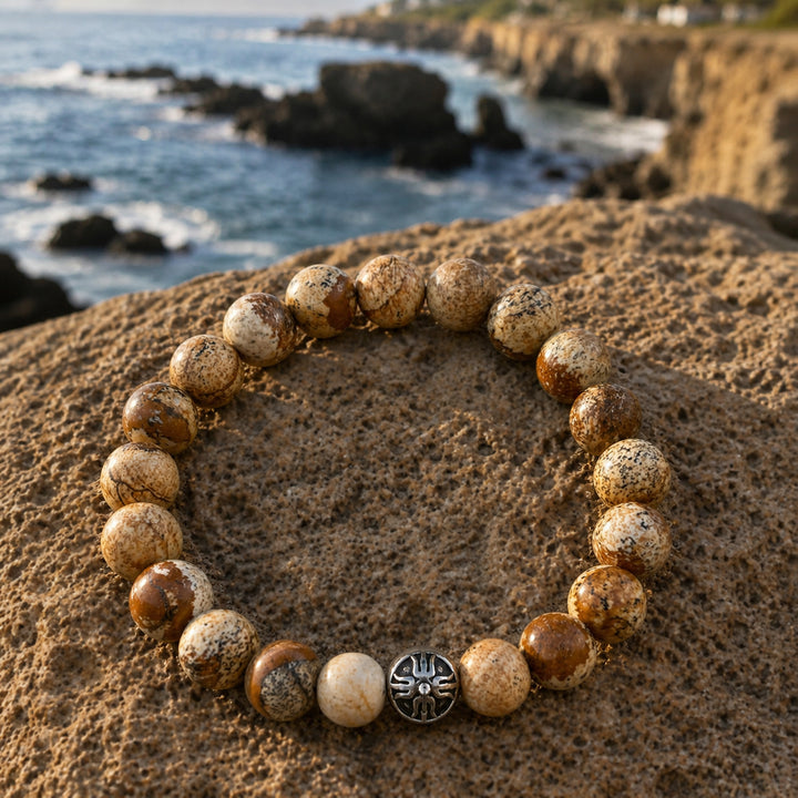 Canyon Jasper Beaded Bracelet