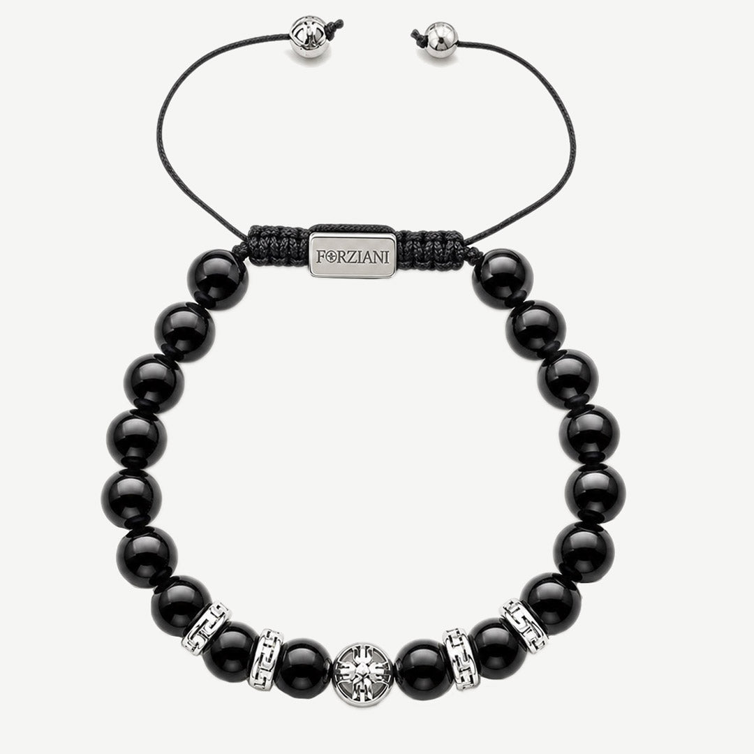 Equinox Men's Beaded Bracelet Black Onyx, 8mm – Forziani