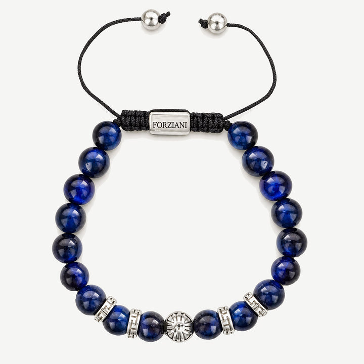 Equinox Men’s Beaded Bracelet Blue Tiger's Eye, 8mm