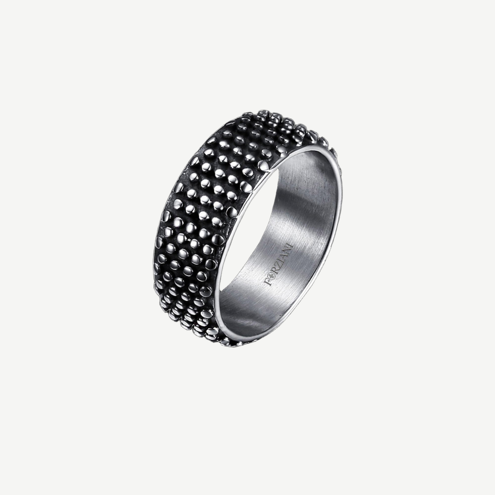 Aegis Band Ring for Men — light background #F5F5F3 — source image 1
