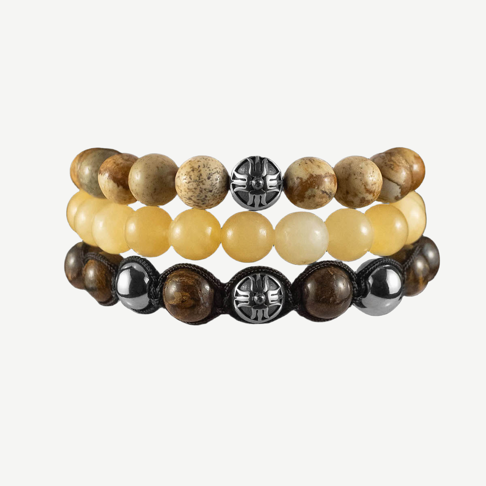Barcelona Bracelets Stack — finished light background #F5F5F3 — source image 1