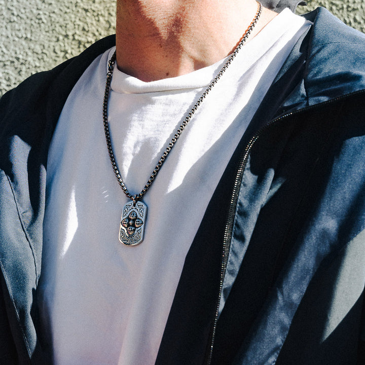 Bolt Tag Amulet Necklace