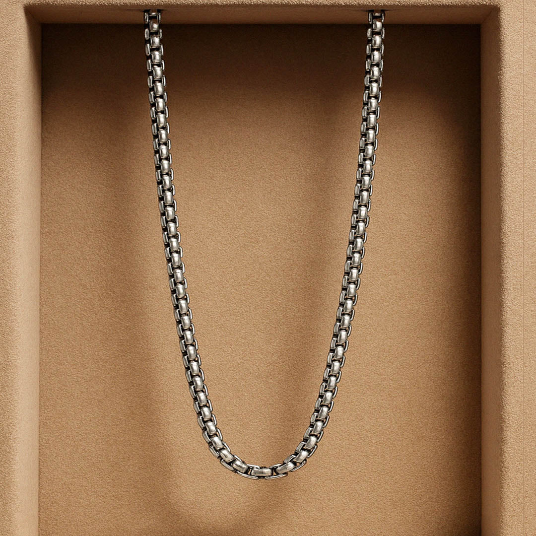 Catalyst Box Chain Necklace Silver - 8mm