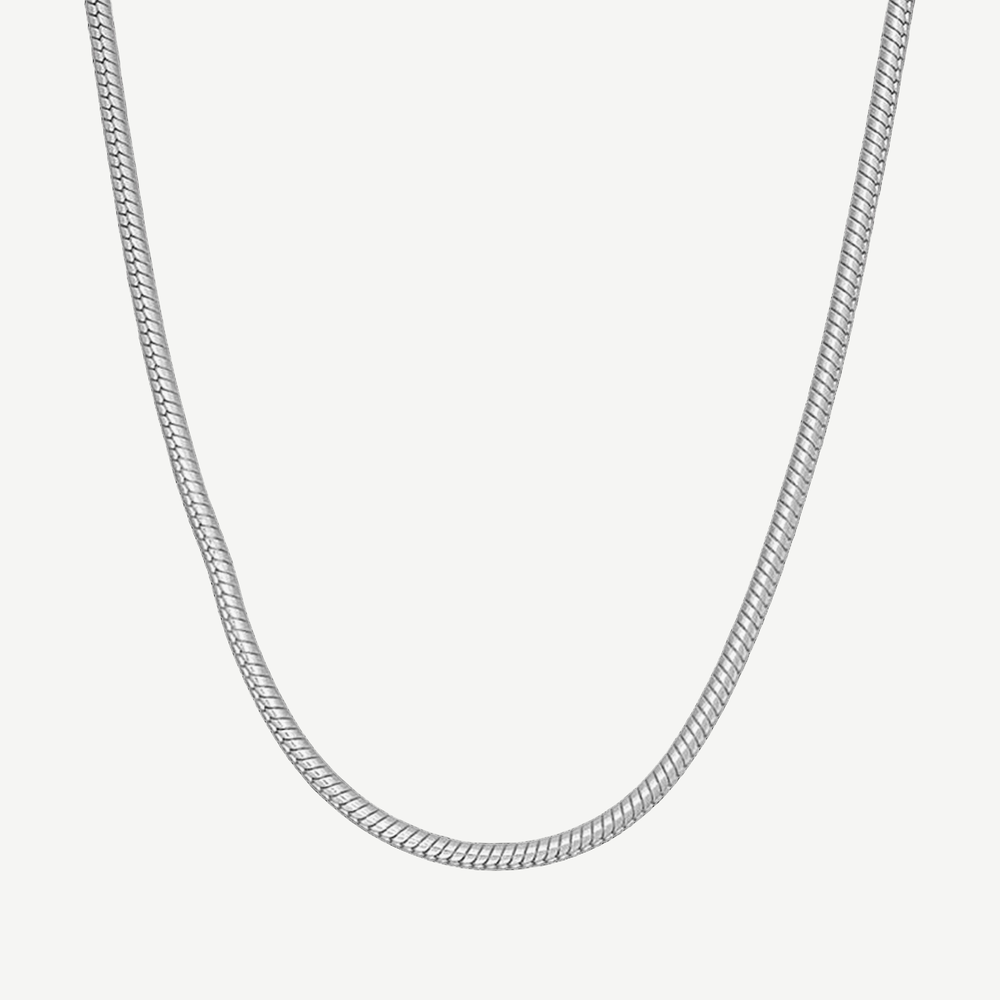 Classic Thai Snake Chain - 4mm — finished light background #F5F5F3 — source image 1