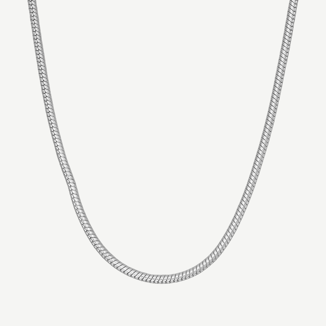 Classic Thai Snake Chain - 4mm — finished light background #F5F5F3 — source image 1