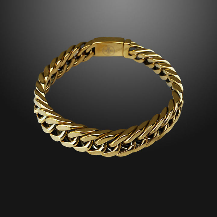 Curb Link Chain Bracelet Gold - 12mm