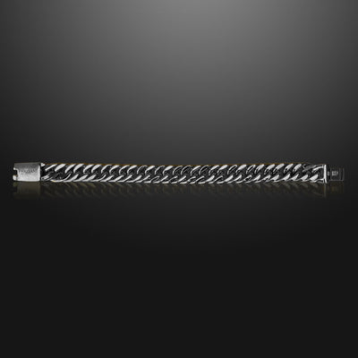 Curb Link Chain Bracelet Silver - 12mm