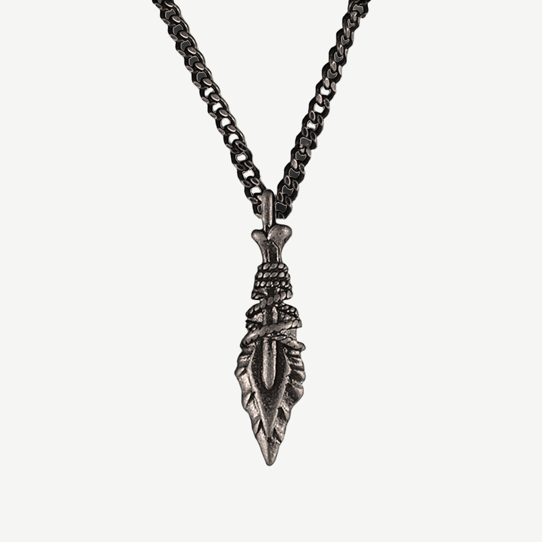 Dirk Dagger Amulet Necklace — finished light background #F5F5F3 — source image 1