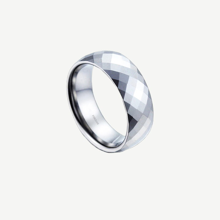 Fortis Tungsten Band Ring — light background #F5F5F3 — source image 4
