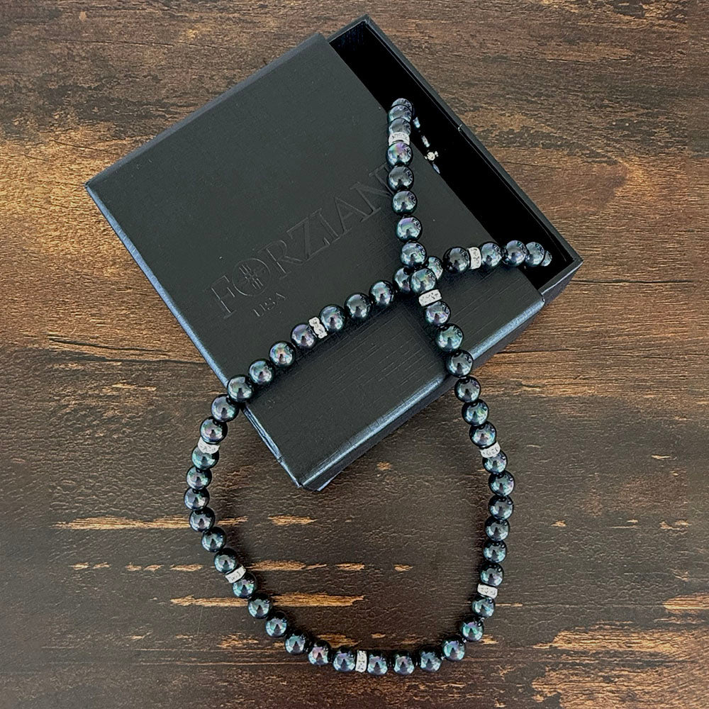 Men’s Black Baroque Pearl Choker