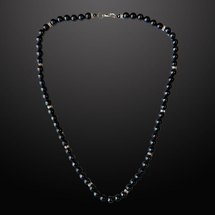 Men’s Black Baroque Pearl Choker