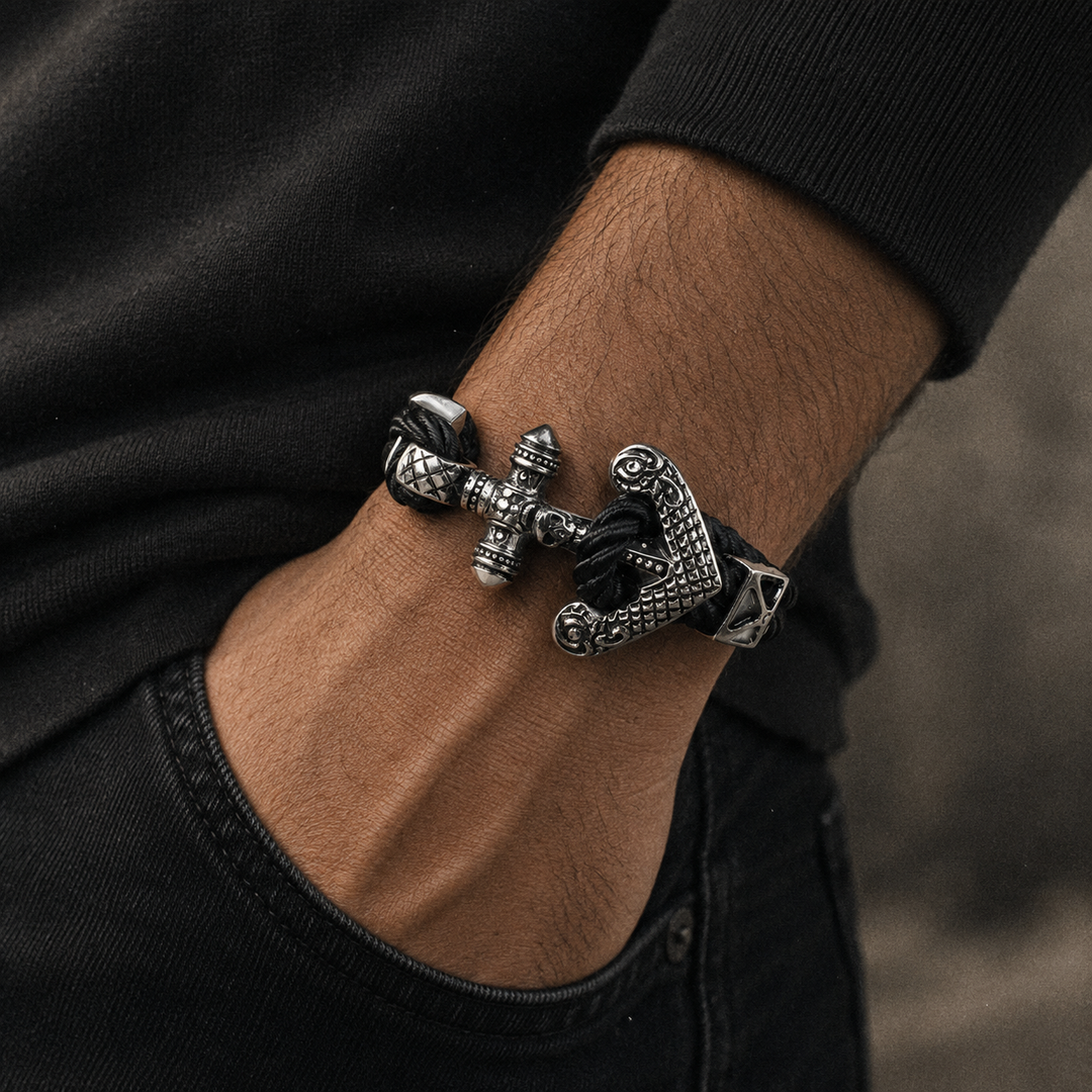 Nautical Rope Anchor Bracelet