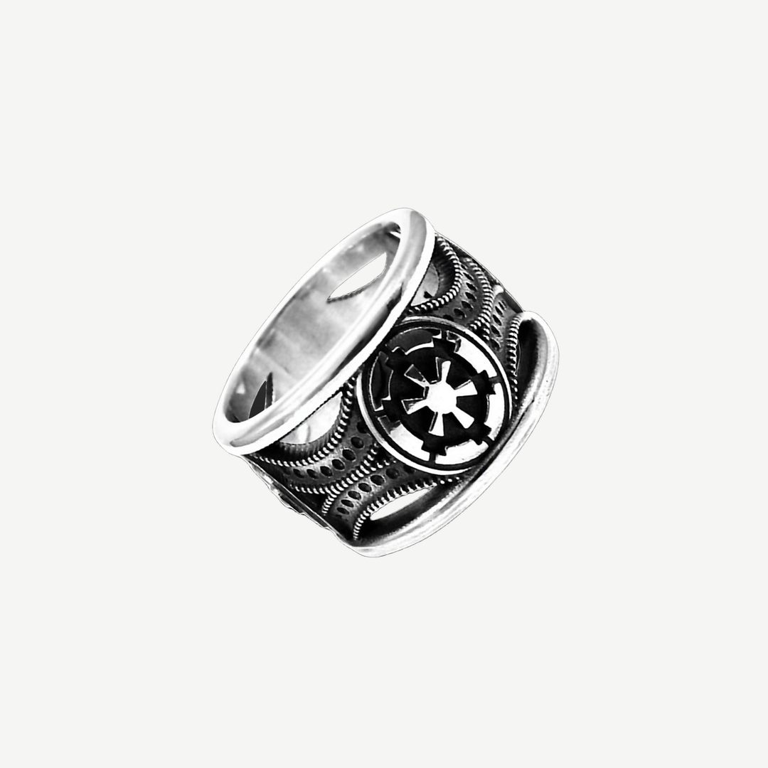 Star Wars Symbol Men's Ring — light background #F5F5F3 — source image 1