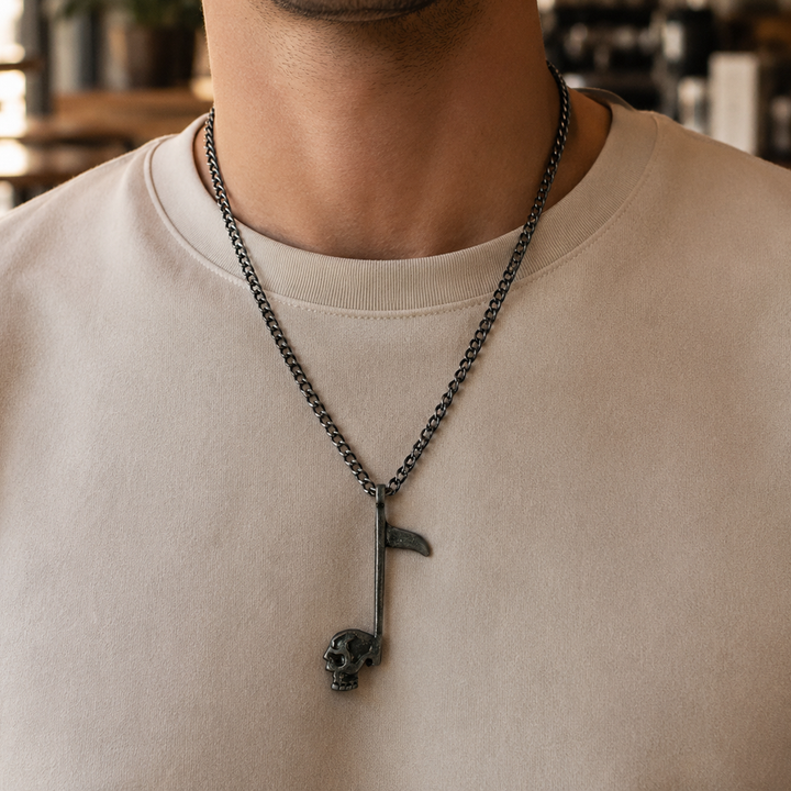 Tomahawk Skull Axe Amulet Necklace