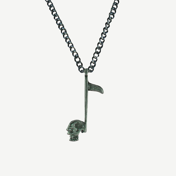 Tomahawk Skull Axe Amulet Necklace