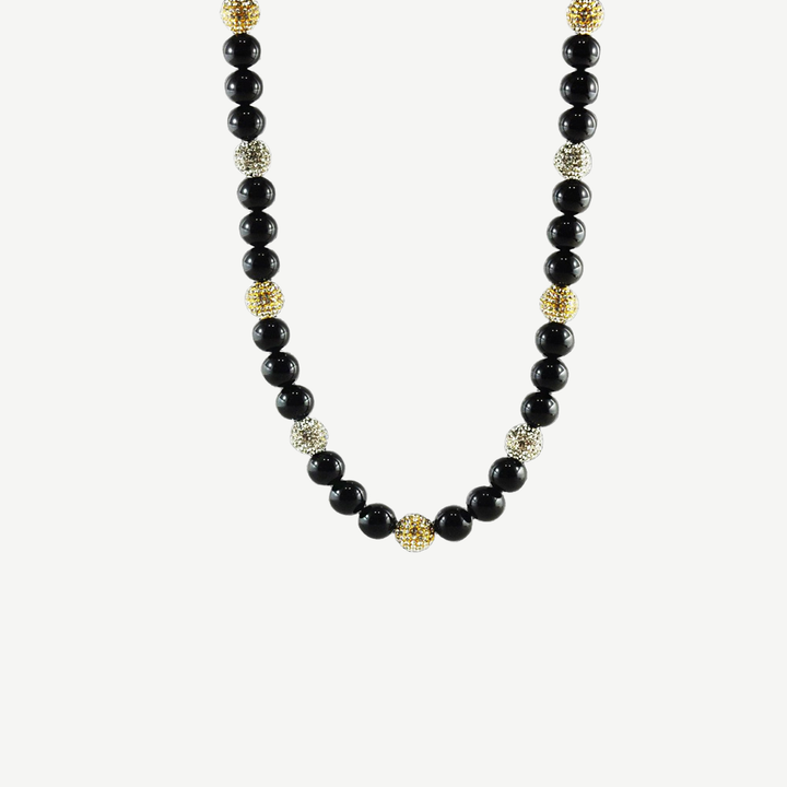 Vanquish Multi Gemstone Necklace — finished light background #F5F5F3 — source image 6