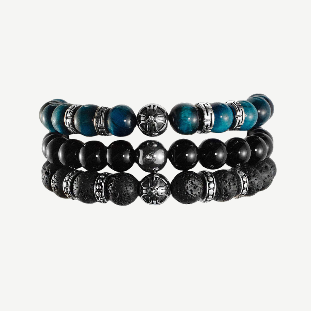 Wanderlust Bracelets Stack — finished light background #F5F5F3 — source image 1