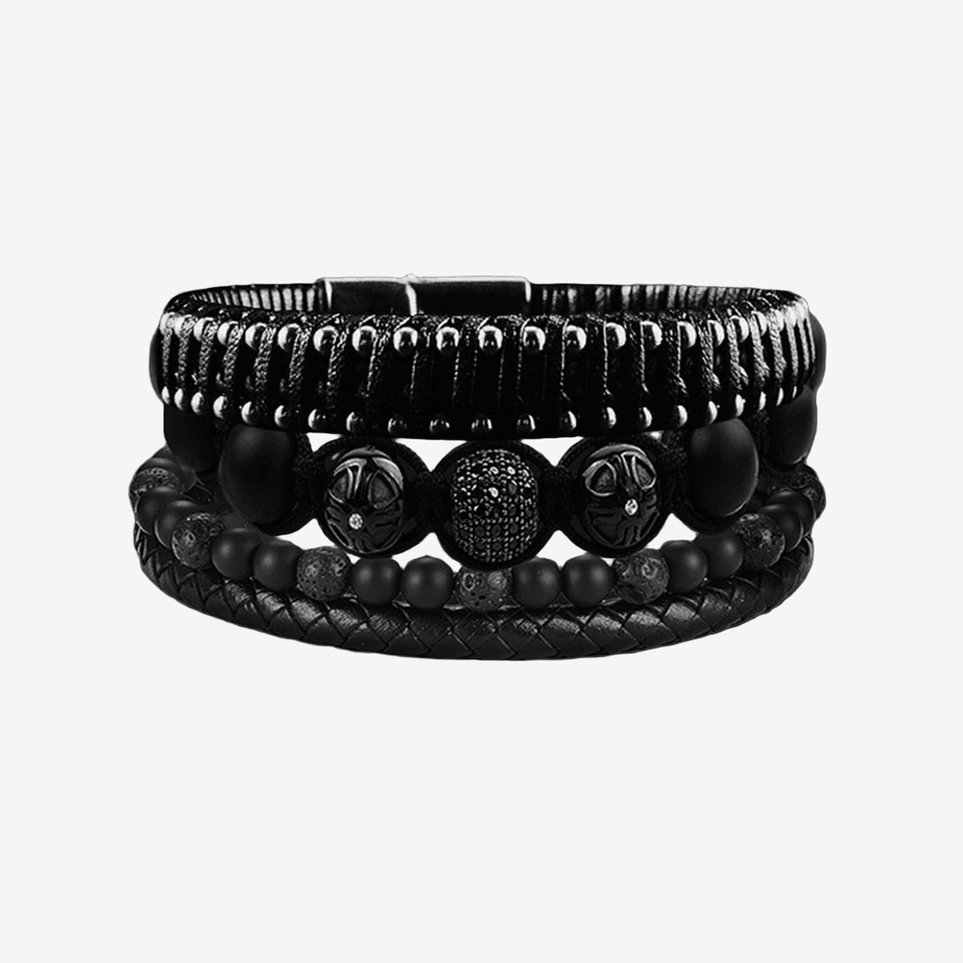 Warrior Spirit  Bracelets Stack — finished light background #F5F5F3 — source image 1