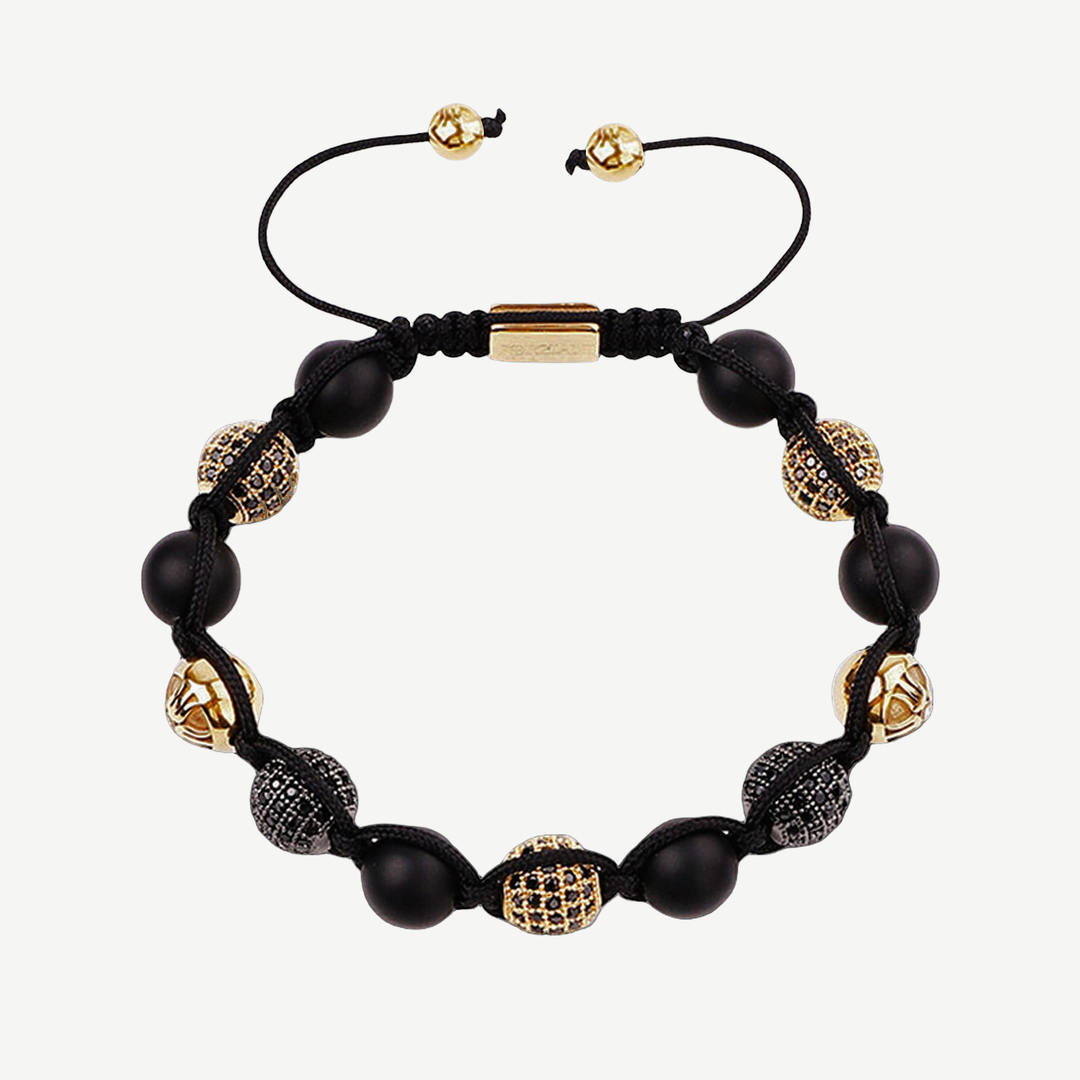 Zenith Warrior Beads Bracelet, 10mm — finished light background #F5F5F3 — source image 1