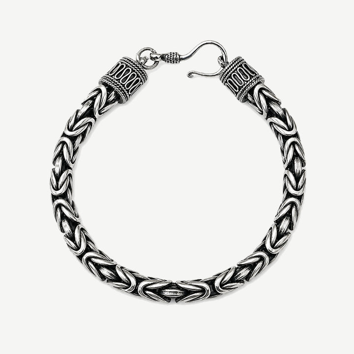 Italian Byzantine Link Chain Bracelet for Men