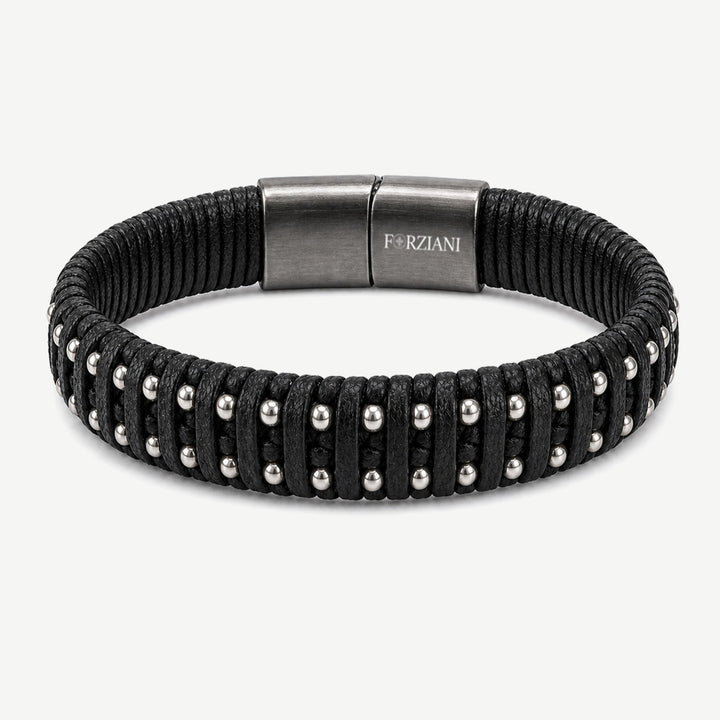 Shield Woven Leather Bracelet
