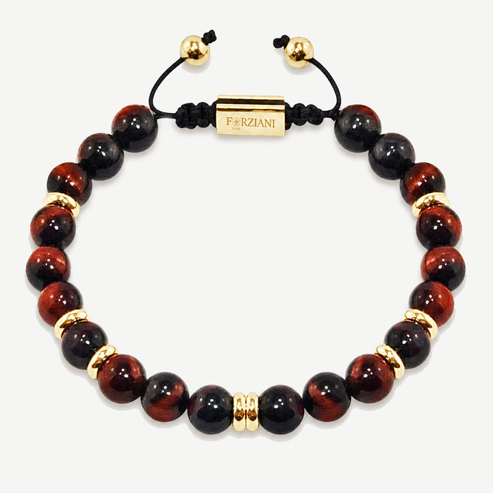 Summit Men’s Beaded Bracelet Tiger's Eye Gold, 6mm