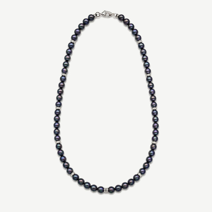 Men’s Black Baroque Pearl Choker
