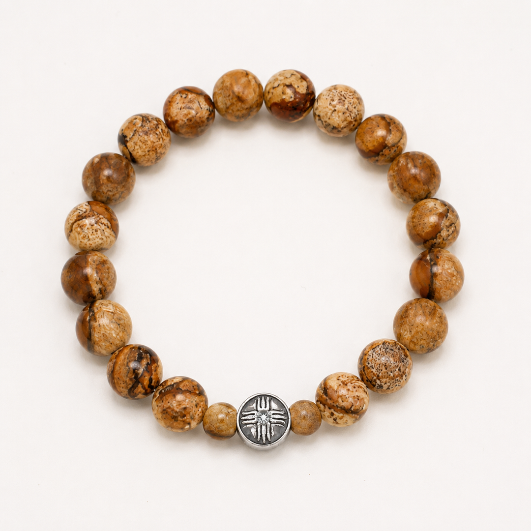 Power Beads Bracelet Jasper, 10mm