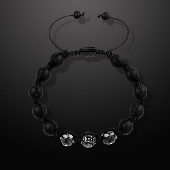 Samurai Warrior Beads Bracelet, 10mm