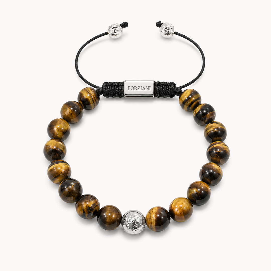 Summit Men’s Beaded Bracelet Tiger’s Eye, 10mm