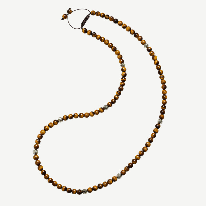 Valor Tiger Eye Beaded Necklace