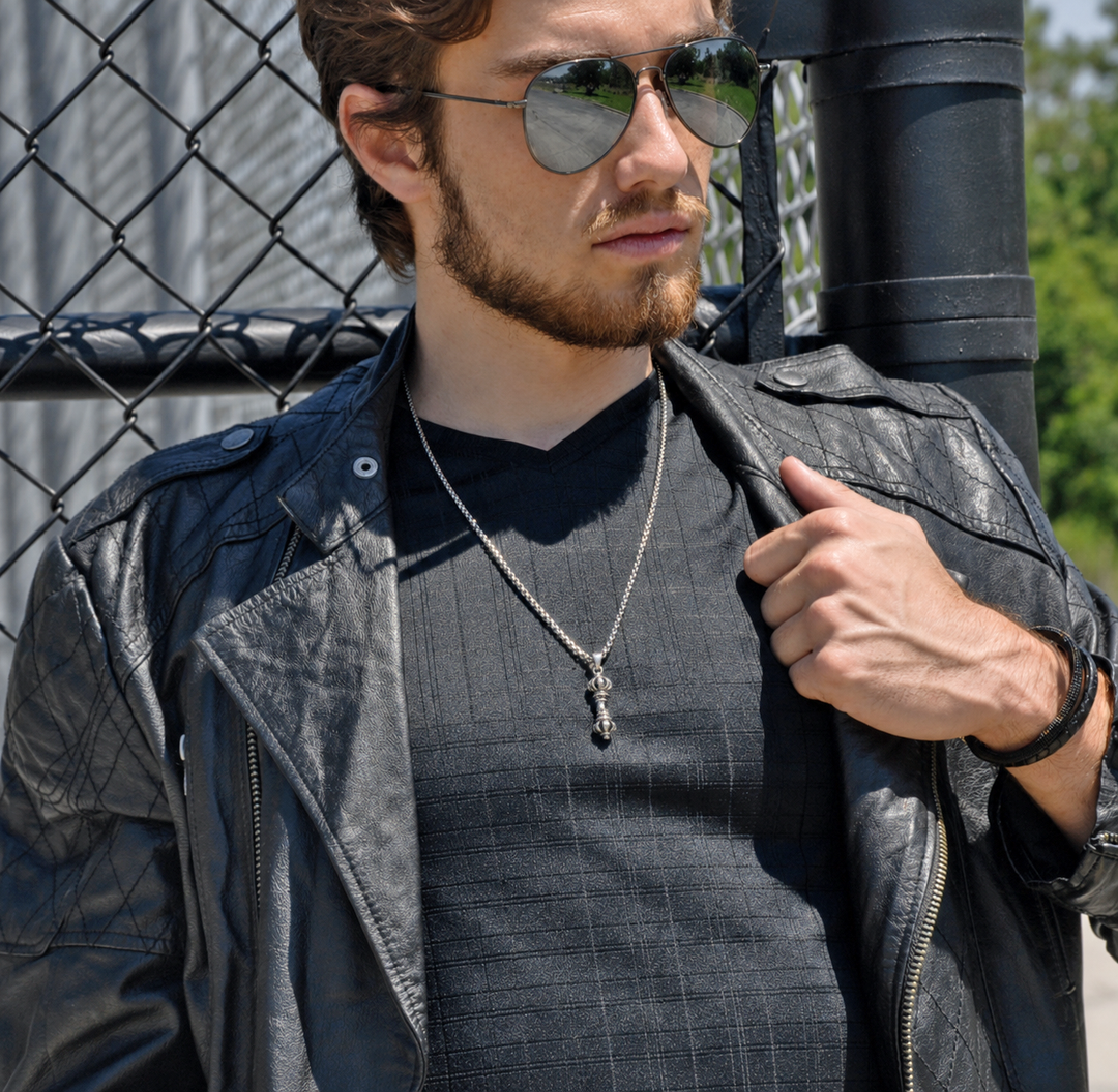 Vajra Thunderbolt Amulet Necklace