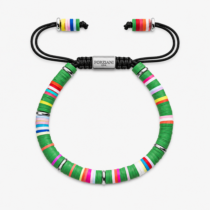 Vibrant Multicolor Disk Beads Bracelet