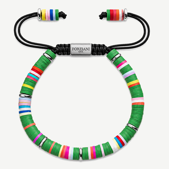 Vibrant Multicolor Disk Beads Bracelet