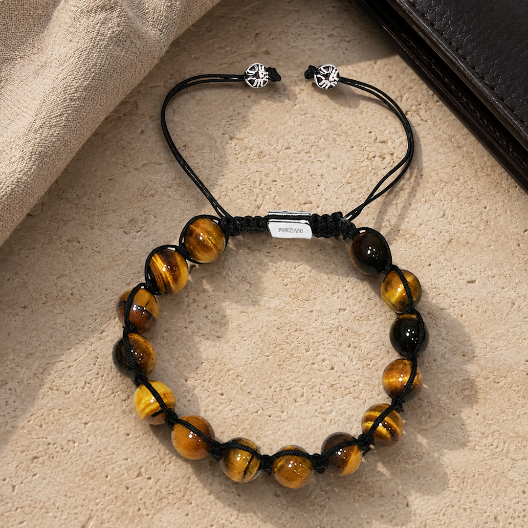 Vigor Tiger’s Eye Beads Bracelet, 10mm