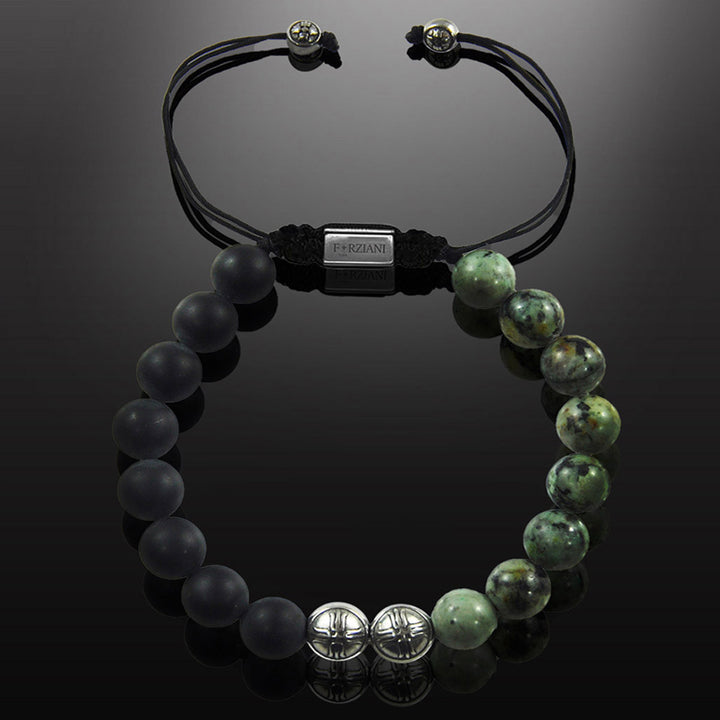 Warrior Turquoise Beads Bracelet, 10mm