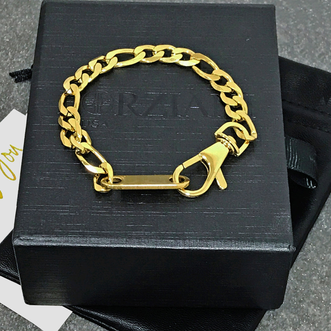 Modern Link Chain Bracelet Gold - 8mm