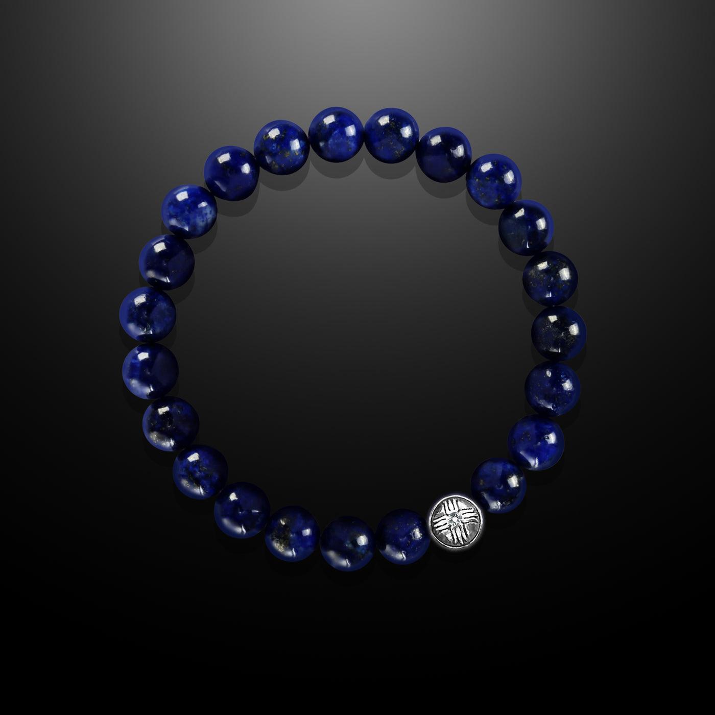 Spiritual Beads Bracelet Dumortierite, 8mm