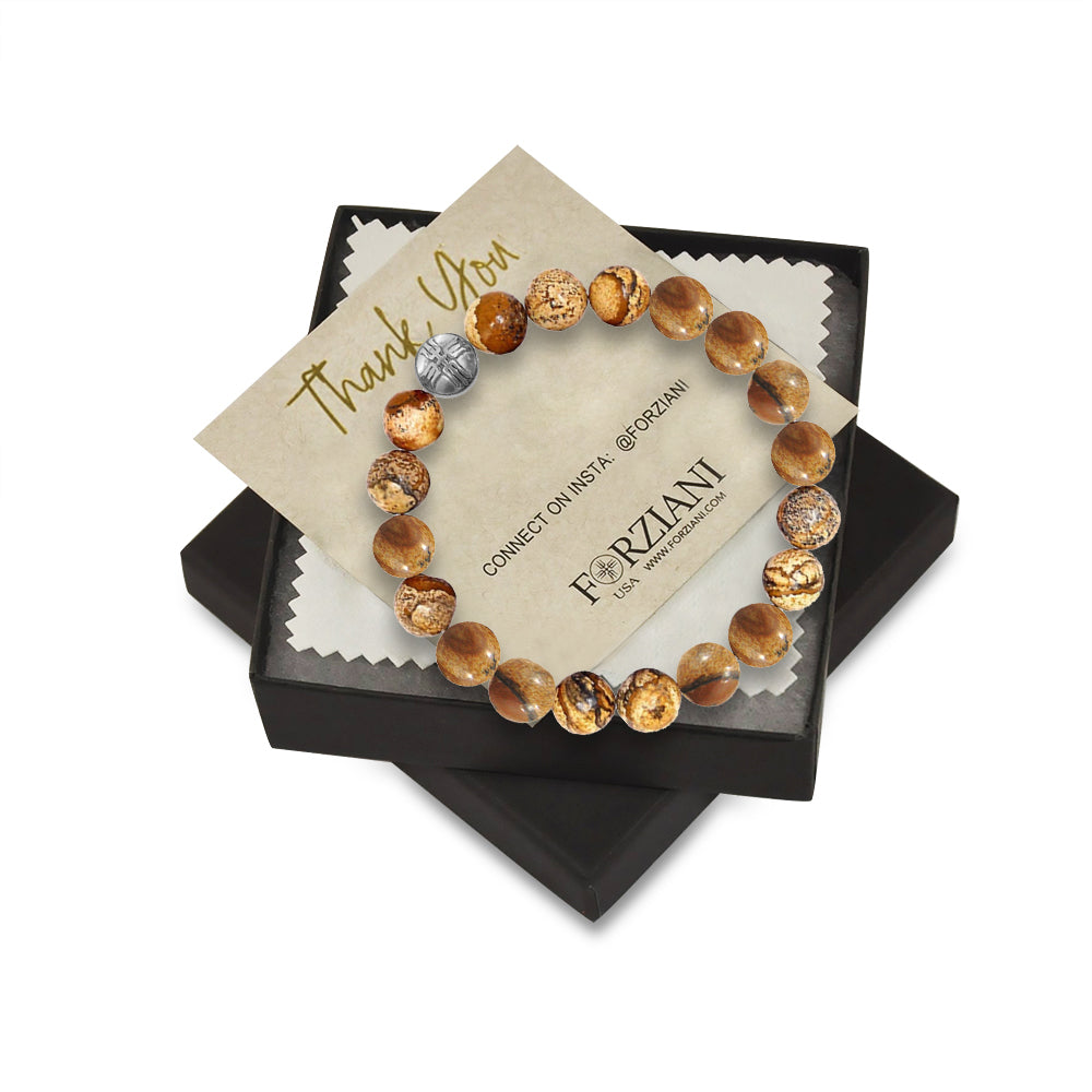 Power Beads Bracelet Jasper, 10mm