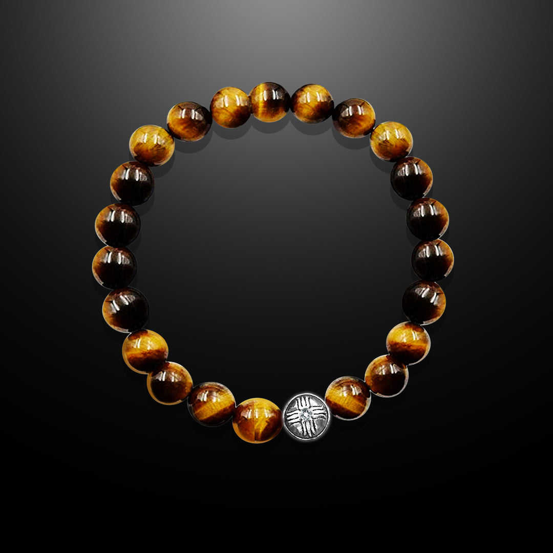 Spiritual Beads Bracelet Tiger's Eye, 8mm