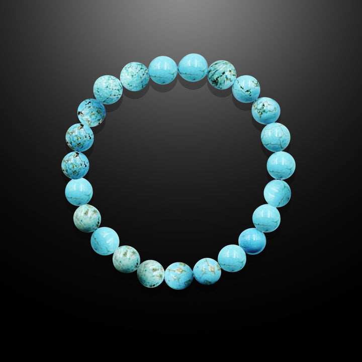 Earth Spirit Beaded Bracelet Turquoise, 8mm